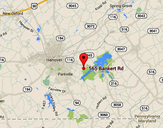 directions to bankert road, martz construction, hanover pa